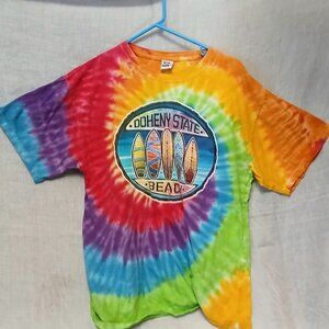 Vintage Tie-Dyed Doheny State Beach Surfer T-Shirt, XL